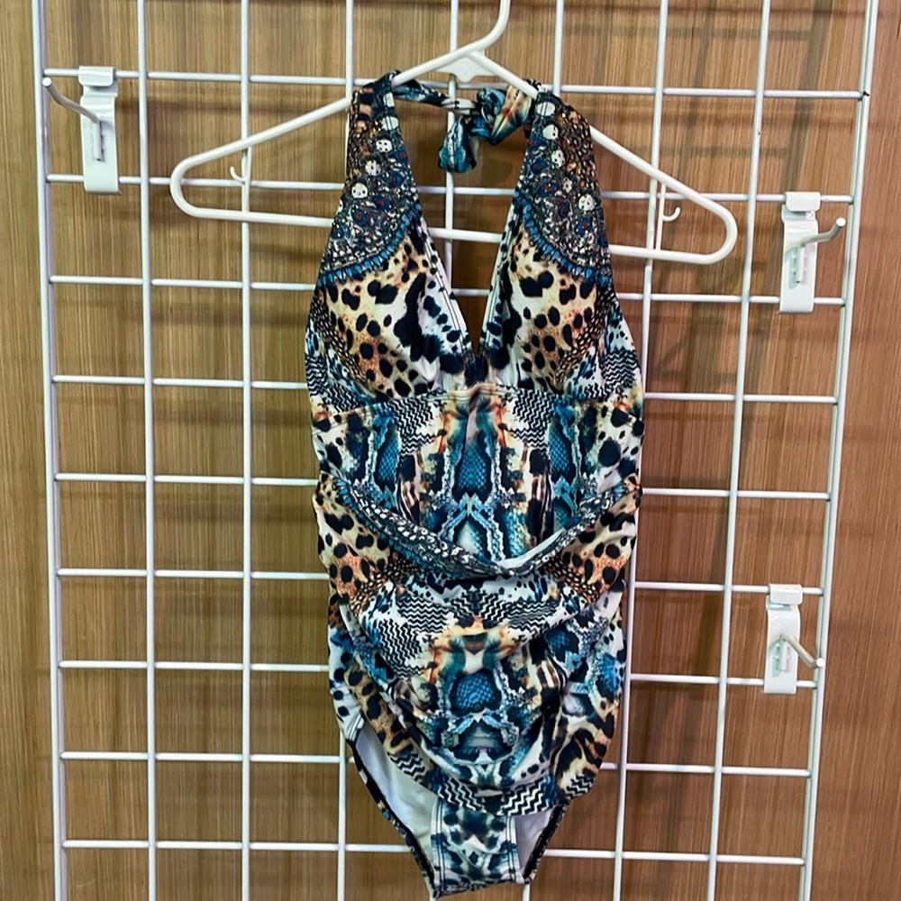 La Moda True Colour 1 piece swimsuit. NWT. Tie behind neck.